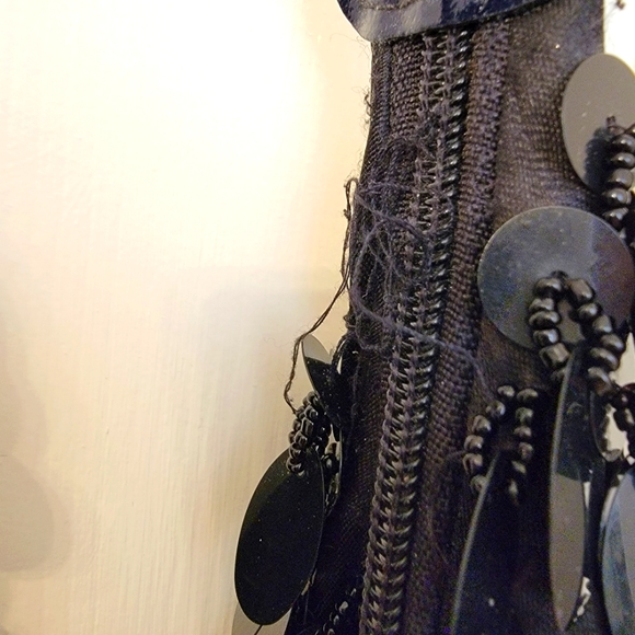 Sparkly Black Boho Sequin Shoulder Purse - Picture 4 of 4